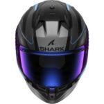 Casque Intégral Moto Shark D-Skwal 3 Sizler Matt KAB Noir Anthracite Bleu Mat - immagine 3