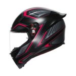 Casque Intégral Moto AGV K1 K1 S K1S SLING Noir Mat/Rose Sport Touring - immagine 2