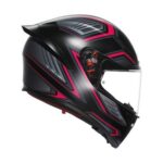 Casque Intégral Moto AGV K1 K1 S K1S SLING Noir Mat/Rose Sport Touring - immagine 3