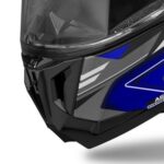 Casque Moto Airoh Gp 800 Must Blue Brillant Ece 22.06 Street Touring Bleu Violet - immagine 4
