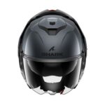 Casco Modular Shark OXO Flip Back Negro Mate Metal Gun Gris Oscuro Touring - immagine 3