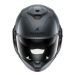 Casco Modular Shark OXO Flip Back Negro Mate Metal Gun Gris Oscuro Touring - immagine 5