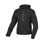 Veste Moto Imperméable En Tissu Macna Riggor Noir