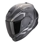 Casque Intégral Moto Scorpion EXO 491 Kripta Noir Argent Mat Sport