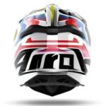 Casco Cross Enduro Airoh Strykker View Gloss Rojo Azul Blanco Amarillo Carbón - immagine 2