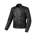 Motorrad-Jacke Mann Macna Lance 2.0 Leder Perforiert Schwarz Black Sommer Luftig