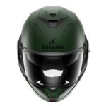 Helm Modular Shark OXO Flip Zurück Leer Mat Dark Green Matt Grün Matt Touring - immagine 5
