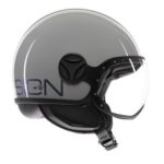 Casque Moto Jet Momo Design Fgtr Classic Flip E2206 Gris Blue / Fuchsia - immagine 4