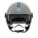 Casque Moto Jet Momo Design Fgtr Classic Flip E2206 Gris Blue / Fuchsia - immagine 5