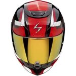 Integral Helm Scorpion EXO-391 Evo Captor Schwarz Rot Sport Touring Poliert - immagine 3