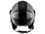 Helm Jet Motocubo Top Cube Finish Leder Dark Grey Grau Vintage - immagine 2