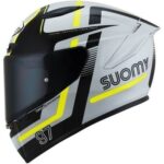 Casco Integral De Moto Suomy TRACK-1 NOVENTA Y SIETE GRIS AMARILLO DEPORTIVO - immagine 2