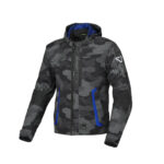 Jacke Motorrad Wasserdicht Stoff Macna Riggor Camouflage Grey Grau Militär - immagine 3