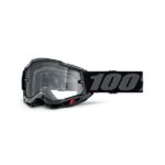 Maske 100% Accuri 2 Enduro Black Objektiv Doppelt Transparent MX Cross Motorrad