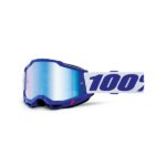 MASKE 100% ACCURI 2 Blue MX Cross Brille Enduro Linse Spiegel Blau