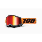 Maske 100% Accuri 2 Orange MX Cross Brille Enduro Objektiv Spiegel Rot