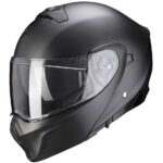 Casco Modular Moto Scorpion Exo 930 Evo Sólido Negro Mate Pearl Touring - immagine 6