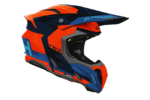 CASCO INTEGRALE AIROH TWIST 3 FANCY ORANGE BLUE GLOSS ENDURO CROSS ARANCIONE BLU - immagine 2