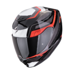 Casque Intégral Scorpion Exo 391 Leo Noir Rouge Touring Street Urbain
