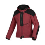 Chaqueta De Moto Macna En Tejido Urban Para Mujer Territorio Impermeable Rojo - immagine 5