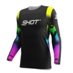 Komplette Kinder Cross Enduro Anzug Shirt Hose Shot Contact Kid Nitro Schwarz