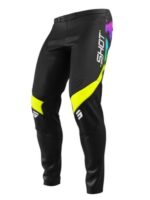 Komplette Kinder Cross Enduro Anzug Shirt Hose Shot Contact Kid Nitro Schwarz - immagine 3