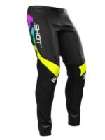 Komplette Kinder Cross Enduro Anzug Shirt Hose Shot Contact Kid Nitro Schwarz - immagine 5