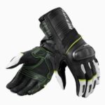 Gants Moto Revit Rev'It Rsr 4 Sport Racing Noir Jaune Black Fluo Cuir