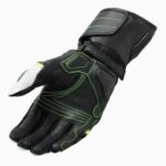 Gants Moto Revit Rev'It Rsr 4 Sport Racing Noir Jaune Black Fluo Cuir - immagine 2