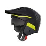 Casque Jet Shot Jump Tricks Moto Enduro Trial Cross Off Road ECE 22.06 Mat