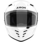 Casco Integral Moto Airoh Connor Color Blanco Brillante Touring Street - immagine 3