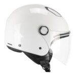 Casco Jet Ska-p 1LHA Luke Mono Blanco Brillante White Glosado Scooter City Ece