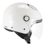 Casque Jet Ska-p 1LHA Luke Mono Blanc Brillant Scooter City Ece 22.06