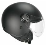 Casque Jet Ska-P 1LHA Luke Mono Noir Mat Scooter Ville ECE 22.06