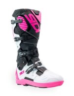 Bottes Moto Offroad Sidi Crossfire 3 SRS Enduro Noir/Blanc/Rose CROSS 2025