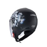 Casco Demi - Jet Caberg Riviera V4X Mia Negro Flor Doble Visera Urban City - immagine 2