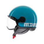 Casque Moto Jet Momo Design Fgtr Classic Candy Lake E2206 Bleu/Blanc