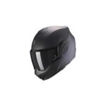 Casco Modular Moto Scorpion Exo Tech Evo Mate Negro Mate Touring Plegable