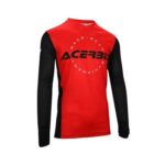 Acerbis Camiseta Motocross Enduro MX J-Track Inc. Negro/Naranja/Rojo/Azul - immagine 2