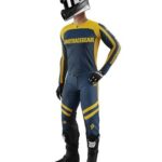 Tuta Completa Cross Enduro Camiseta Pantalones Shot Contact Mythic Azul Amarillo