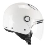 Casque Jet Ska-p 1LHA Luke Mono Blanc Brillant Scooter City Ece 22.06 - immagine 4