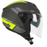 Casque Jet CGM 126G Iper City Graphite Jaune Fluo Mat Scooter ECE 22.06 Moto - immagine 4