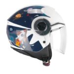 Casque Jet Enfant Cgm 261S Mini Space Bleu Blanc Brillant Ece-R 22.06 - immagine 4