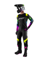 Komplette Cross Enduro Tuta Shirt Hose Shot Contact NITRO BLACK