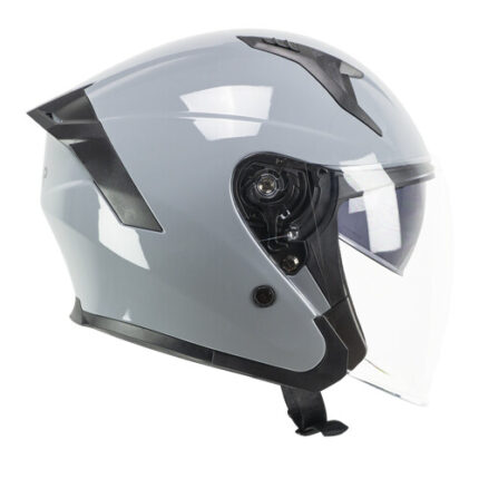 Casco Jet Ska-p 1LHA Jedi Mono Gris Cemento Pulido Scooter City Ece 22.06 Skap