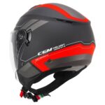 Jethelm CGM 126G Iper City Schwarz Rot Matt Scooter ECE 22.06 Moto Urban - immagine 2
