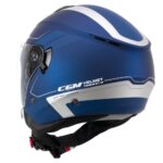 Casque Jet CGM 126G Iper City Bleu Argent Satiné Scooter ECE 22.06 Moto Urban - immagine 2