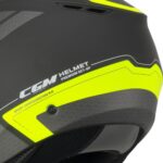 Casque Jet CGM 126G Iper City Graphite Jaune Fluo Mat Scooter ECE 22.06 Moto - immagine 2