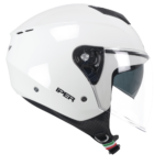 Casque Jet CGM 126G Iper Mono Blanc Brillant Scooter ECE 22.06 Moto Urban - immagine 3