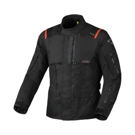 GIACCA MOTO UOMO MACNA RANCHER 2.0 IMPERMEABILE TOURING PROTEZIONE NERO